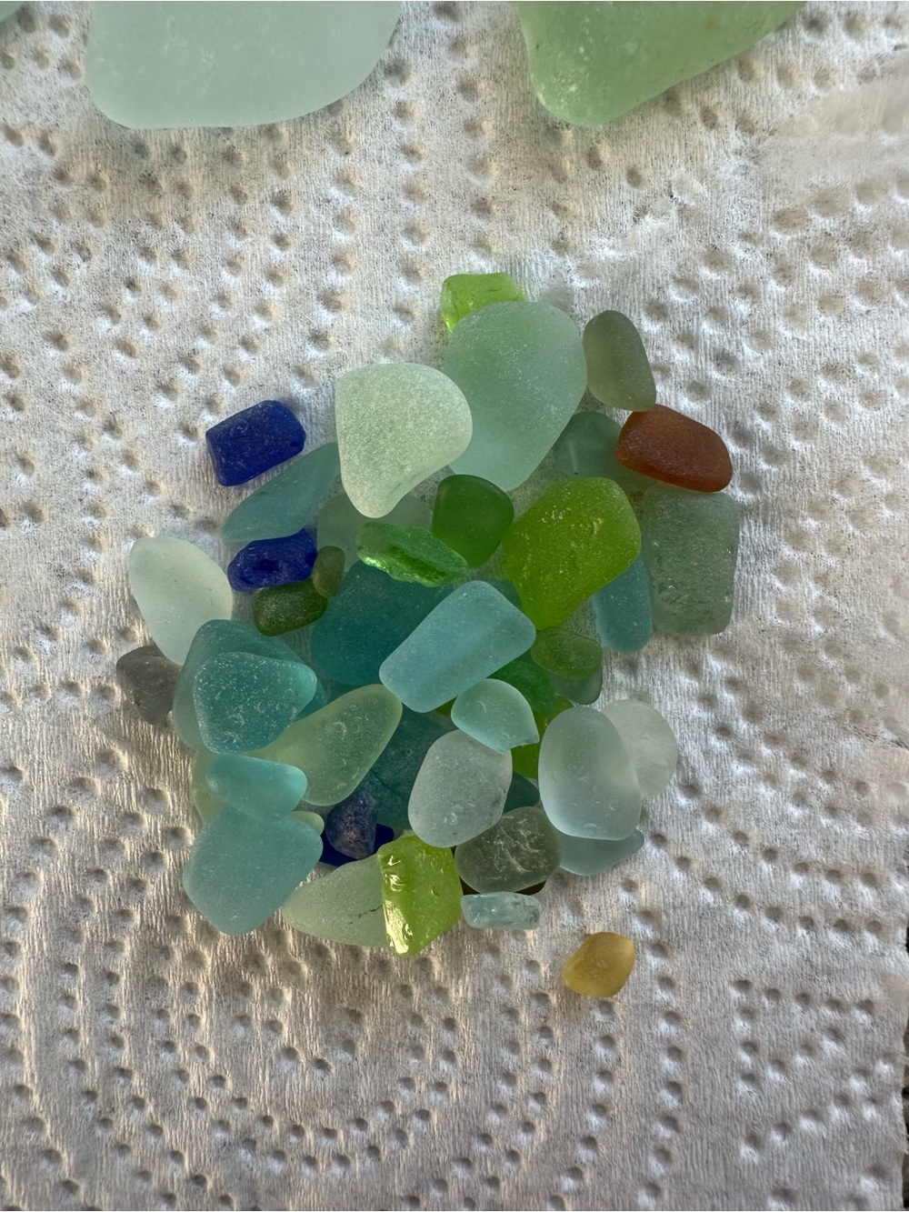 Assorted Seaglass Genuine Pieces Blue Green Purple X-Small Large Jewelry Decor - Picture 7 of 7